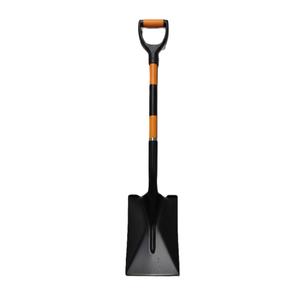 Spade Garden Shovel, Steel Flat Spade with Ergonomic D-Handle, Sharp Blade Square Shovel for Lawn Edging, Digging, Heavy Duty Yard Tool, Easy Cuts in Grass and Turf