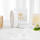 MEEDEE White Velvet Ribbon 1 Inch Single Face Nylon Velvet Ribbon 2 Rolls 20 Yards White Ribbons for Christmas Tree, Gift Wrappig, Rustic Wreath, Velvet Bow Making, Floral Bouquets, Home Decor