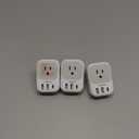 TESSAN European Travel Plug Adapter USB C 3 Pack, US to Europe Plug Adaptor with 4 AC Outlets 3 USB Charging Ports, Type C Power Adapter for USA to EU Euro Spain France Iceland Italy Germany Greece