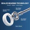 Terpheety Nylon Garage Door Rollers 10 Pack - 2" Quiet Garage Door Wheels Replacement with 6200-zz Bearings, Quiet & Smooth Operation, Garage Door Roller Parts for Standard Residential Garage Doors