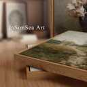 InSimSea Framed Canvas Wall Art, Vintage Countryside Landscape Farmhouse Decor, Wall Art for Living Room, French Country Decor, 24"x36"