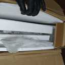 47" High Gloss Console Table with Hidden Side Storage, White, 47.24"L*11.81"W*31.5"H