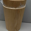 Wooden Trash Can Round Garbage Bin Large Without Lid Rubbish Container Under Desk Waste Paper Basket Simple Storage Bucket Durable Recycling Bins Wastebasket (Color : A)