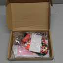 Shappy 39 Pcs Christmas Elf Fairy Doors Decorations Enchanted Elf Doors Tiny Outdoor Xmas Decor Wooden Tiny Miniature for Girls Xmas Accessories Fairy Tale(Pink)