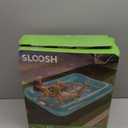 SLOOSH Inflatable Tanning Pool Lounger Float, 85" x 57" Extra Large Pool Floats Adult with Pillow, 4 in 1 Suntan Tub Raft Floatie,Sunbathing Bed Lounge for Water Blow Up Ball Pit Party Gifts, XL-Blue