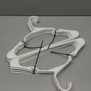 Utopia Home Clothes Hangers 20 Pack - Plastic Hangers Space Saving - Durable Coat Hanger with Shoulder Grooves (White)