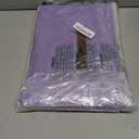 Storage Bins with Zipper Lid Cotton Linen Fabric Lidded Storage Baskets Boxes Foldable Washable Closet Shelf Clothes Organizer Container with PU Leather Handles (Purple, Large)