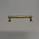 10 Pack 5 inch(128mm) Center to Center Brushed Brass Cabinet Pulls Solid Cabinet Hardware Heavy-Duty Drawer Pulls Kitchen Handles for Cabinets Cupboard Handles
