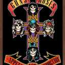 Trends International Guns N' Roses - Cross Wall Poster, 22.375" x 34", Mahogany Framed Version