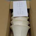 Wellmet Chandelier Shades, ONLY FOR CANDELABRA BULBS, Clip-on Fitter Lamp Shades, 3" X 6" X 5", 6 pcs Set