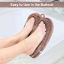 BESKAR Shower Foot Scrubber Mat with Non-Slip Suction Cups, Foot Spa Brush for Cleaning & Exfoliating Your Feet No Bend, Foot Points Reflexology Mat for Relax Your Feet