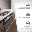 2 Set 19 Inch Stainless Steel Sink Tip-Out Tray Kit, Silver