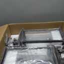 2Pack Dusk to Dawn Outdoor Wall Light Fixture, 24in Bronze Large 3-Light Modern Porch Lantern, Waterproof Exterior Lighting Sconce Wall Mount, Outside Lamp for House Garage Patio E12 Base