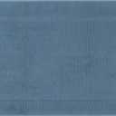 uxcell Towel Cotton Banded Bath Mat, Reversible Step Out Soft Plush Bath Rug Absorbent Rug for Hotel Spa Bathtub Mat 20" x 32" Dark Blue