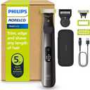 Philips Norelco OneBlade 360 Pro Face + Body, Hybrid Electric Beard Trimmer, Shaver and Bodygroomer, with 360 Blade Technology, Model QP6552/90 (Black/Lime Green)