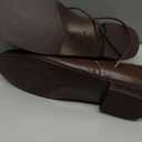 ONEENO Women's Dress Brogue Lace-up Leather Oxford (8.5, Brown)