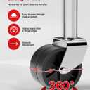 FZZD 2000lbs Trailer Jack with Dual Wheel, 20-24V Cordless Drill Compatible, 12" Lift, for RV Boat