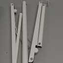 HOLDN STORAGE Over The Door Hanger Foldable - Over The Door Rack for Hanging Towels, Coats & Clothes - Over The Door Hanger Hooks for Bedroom, Washroom and Office. (1 Pack, White)