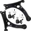 Front Lower Control Arms Driver Passenager Side Fit for Toyota Corolla 2003-2008, Celica 2000-2005 - 4 pcs Suspension Kit with Ball Joints