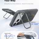 Vihibii for iPhone 17 Pro Max Case with Kickstand, [Compatible with Magsafe], Shockproof Sturdy Cover & Raised Edges Protection, Fade-Resistant Glow Slim Stylish Case for 17 Pro Max, 6.9" 2025, Grey