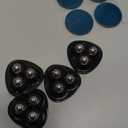 Appliance Casters - Furniture Sliders & Appliance Rollers for Kitchen, Coffee Machine, Blender, Oven - Helps Mom or Wife Easily Solve Countertop Sliding (Black, 4pcs)