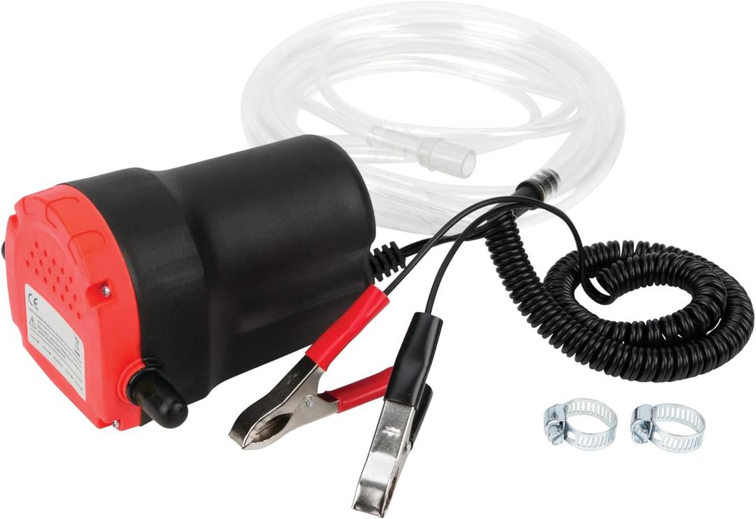 Performance Tool W54170 Oil Change Pump Extractor 12v 80W Oil Extractor Pump Diesel Fluid Transfer Pump, Oil Quick Changer for Car, Boat, Marine, Motorbike, Truck, RV, ATV