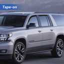 YQAUTEC Window Visors Rain Guards Shield for 2015-2020 Chevy Tahoe/GMC Yukon(Not for XL or Denali), Out-Channel Window Wind Deflectors Vent Rain Visors Shades for 15-20 Cadillac Escalade(Not for ESV)