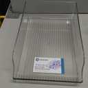 iDesign Water Bottle Organizer for Fridge or Pantry - Clear - Made in USA