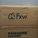 FXW AuraSpace Pro Acrylic Indoor Dog Playpen, Heavy-Duty with Metal Frame, 24" Height 8 Panels for Puppies & Small Dogs, White│Patented
