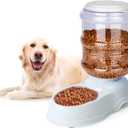 Automatic Dog Feeders - 3 Gallon Capacity Gravity Food Dispenser for Large Dogs and Cats