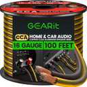 GEARit Pro Series 16AWG Speaker Wire, 16 Gauge Speaker Wire Cable (100 Feet / 30 Meters) Great Use for Home Theater Speakers and Car Speakers, Transparent Black/Yellow