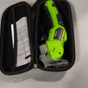 Cordless Electric Scissors, 4V Rechargeable Cardboard Box Cutter with 2 Blades, Safety Lock & LED Light, Rotary Cutter for Cardboard Fabric Carpet Plastic Leather Cloth