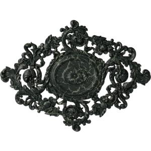 Ekena Millwork CM30KTPTC 22 1/2"W X 30 3/8"H X 1 1/2"P Katheryn Ceiling Medallion , Painted Turtle Crackle