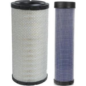 Kel'thuzad Air Filter Kit repalces part number# Compatible with KOMATSU 6001852510 6001852520,VOLVO 11110283 11110284,JOHN DEERE RE171235 RE171236,Baldwin RS5334 RS5335,WIX 42330 42331