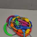 Rainbow Craft 7-Pack Colorful Ninja Rings - Gymnastic Ring, Swing Bar Ring, Monkey Rings for Backyard Ninja Warrior Obstacle Slackline Kits