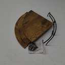 HORLIMER Floating Corner Shelf Wall Mount, Set of 3 Rustic Wood Corner Wall Shelves with Fence for Bedroom, Living Room, Bathroom, Kitchen, Brown (Fan-Shaped)