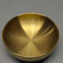 7.4 inch Gold Decorative Bowl for Home Decor - Modern Fruit Bowl for Kitchen Counter, Key Catch All & Entryway Table Centerpiece, Stylish Golden Finish