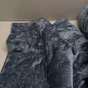 EVERGRACE Luxury Ruched Velvet Quilt King Size, Ultra Soft Bedspread Coverlet Set, Lightweight Velvet Comforter, Quilted Bedding Cover with 2 Matching Shams for All Season, Stormy Blue