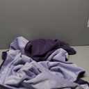 Waterproof Blanket for Bed Couch Sofa, Reversible & Reusable Cat, Dog Blanket Waterproof Washable, Small Water Resistant Blankets, Leakproof (40"x60", Deep Purple/Light Purple)