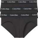 Calvin Klein Men's Cotton Stretch 3-Pack Brief, Black (X-Large)