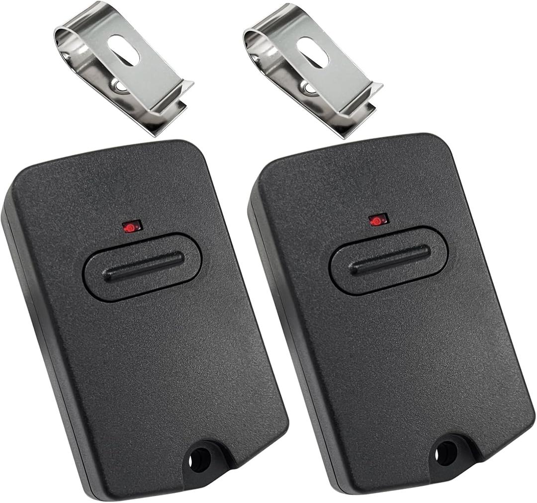 2 for Mighty Mule Gate Opener Remote,FM135 RB741 Gate Remote Control Compatible with GTO Gate Openers 3 Position 9 Dip Switches for MM371W MM572W etc (318MHz, Pack of 2)