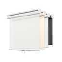 LazBlinds No Tools No Drill Cordless Roller Shades, Light Filtering Window Sheer Shades Transparent UV Protection Roll Up Blinds for Windows, 33'' W x 72'' H, White