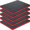 5 Pack 16x12x1 inch Tool Box Foam, Tool Foam Inserts for Cases, Polyethylene Storage Sheets Organizer for Toolbox Hard Case, Drawer Liner Storage Tool Shadow Insert