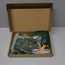 MiniInflat Rainforest Diorama Kit Rainforest Animals Figures Realistic Forest Animals Figures Including Model Tree, Red Parrot, Cobra Forest Diorama Supplies for Birthday Party Favor(Box Not Included)