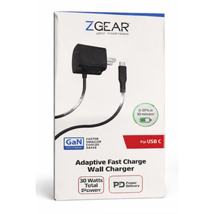 ZGEAR Adaptive Fast Charge Wall Charger for USB C