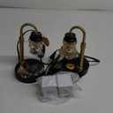 JACKYLED 2 Pack Candle Warmer Lamp with Dimmer, Height Adjustable Candle Lamp Warmer with Heating Bulbs for Scented Candles, Candle Jars, Wax Warmer Heat Lamp for Home Decor, Housewarming Gift (Black)