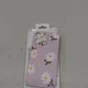 LEECG for iPhone 14 Pro Max Case Astronaut Butterfly Flower Pattern Soft Anti Scratch Microfiber Lining Inside Phone Cover, Anti Fingerprint Slim Fit Silicone Soft 14 Pro Max Case-Daisy Purple