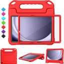 Kids Case for Samsung Galaxy Tab A9 Plus 11" Tablet, Built-in Screen Protector, Shockproof Handle Stand Protective Cover for Samsung Galaxy Tab A9+ 11 Inch 2023(SM-X210/X216/X218), Red