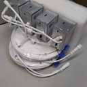 Meconard 4 Pack 6 Inch Ultra-Thin LED Recessed Ceiling Light, 3000K/4000K/5000K Selectable, Dimmable 12W=110W, 1050LM, IC Rated Can-Killer Downlights with Junction Box, ETL and Energy Star Listed