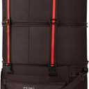 mixi Travel Bag with Wheels Expandable Foldable Luggage Bag Collapsible Rolling Travel Duffel Bags Large Capacity Suitcase for Men Women, Brown
